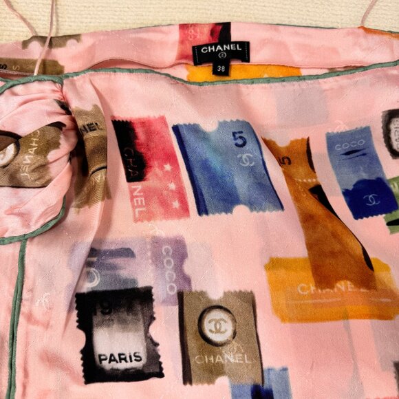 Chanel Silk Print Cami Top - Picture 7 of 8